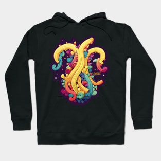 Plastic Macaroni Boho Trippy Hippy Shells Hoodie